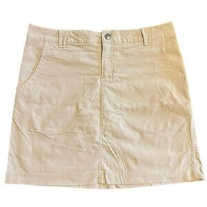 Eddie Bauer Cream Midi Skirt